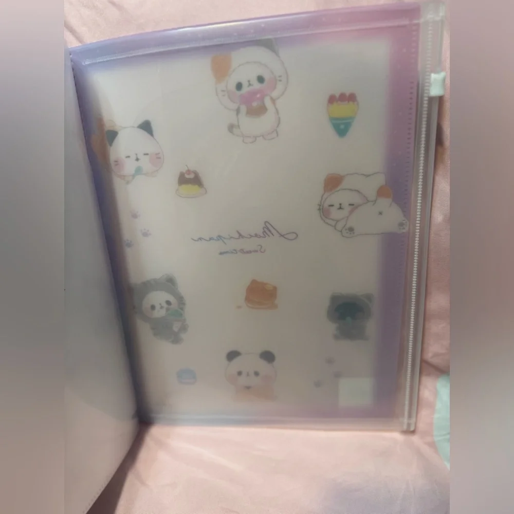🆕 Mochipan Japanese 6 page clear File Folder